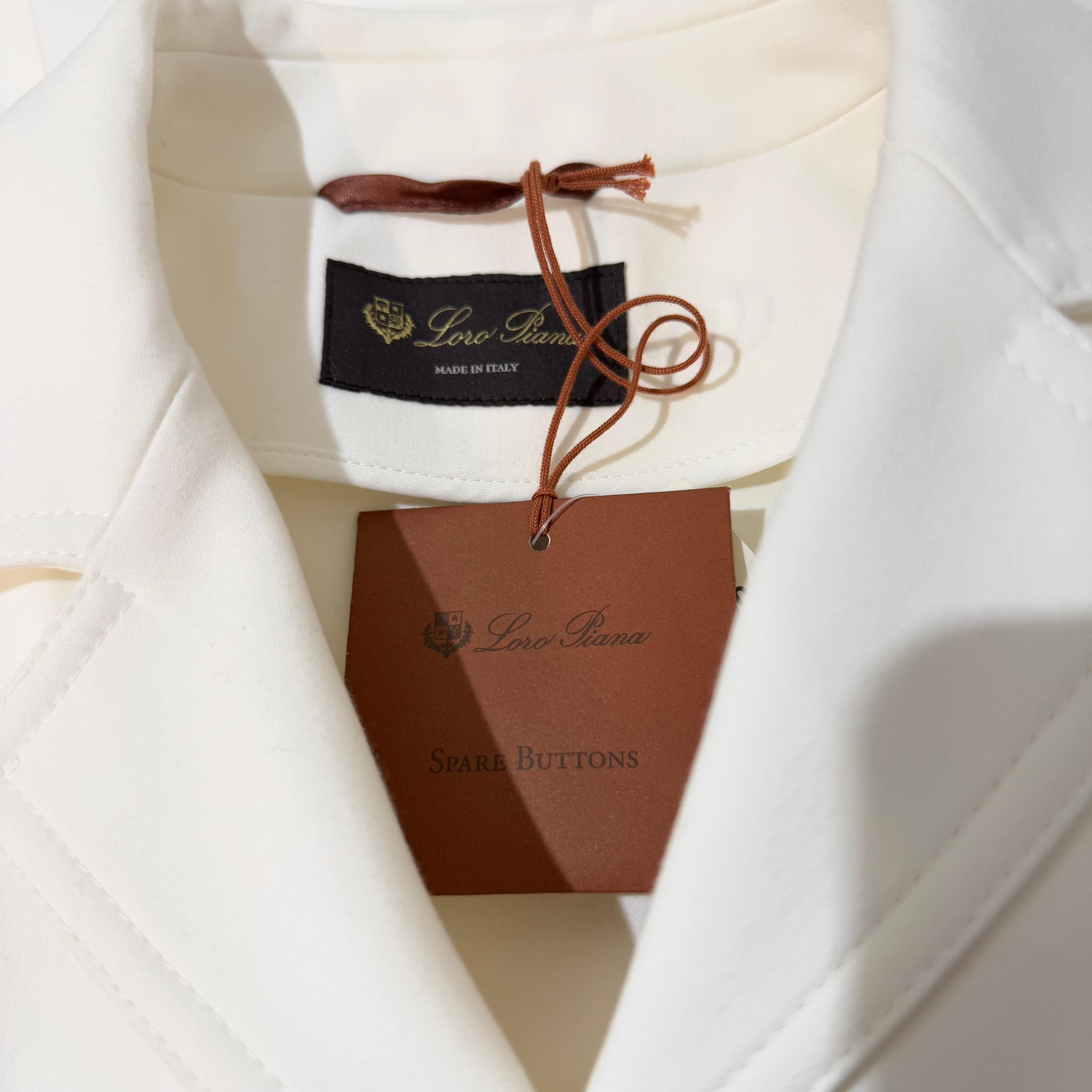 Loro Piana New White Nives Jacket IT 38 in vendita 2