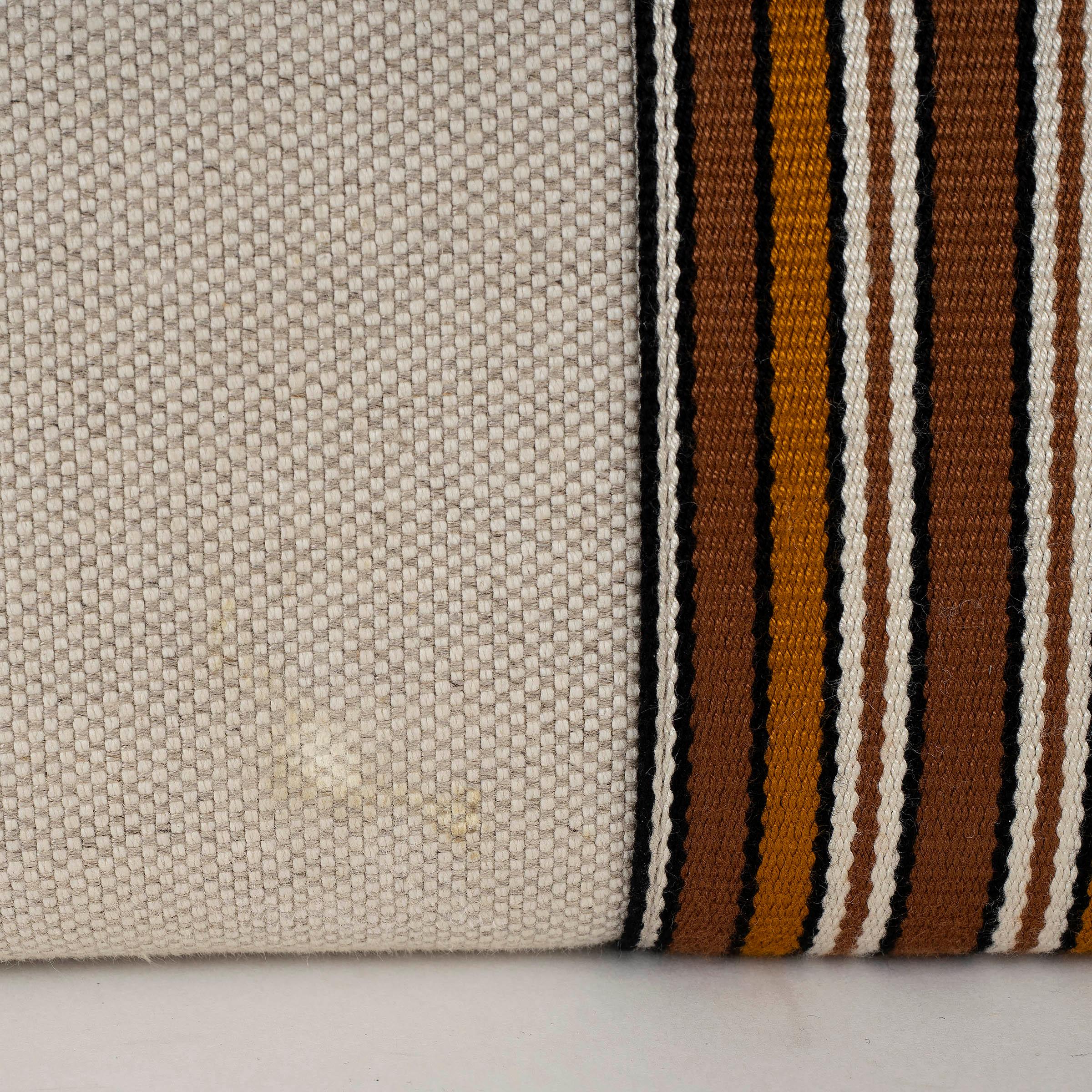 LORO PIANA toile avoine 2022 WEBBING TRIM POUCH Sac en vente 2
