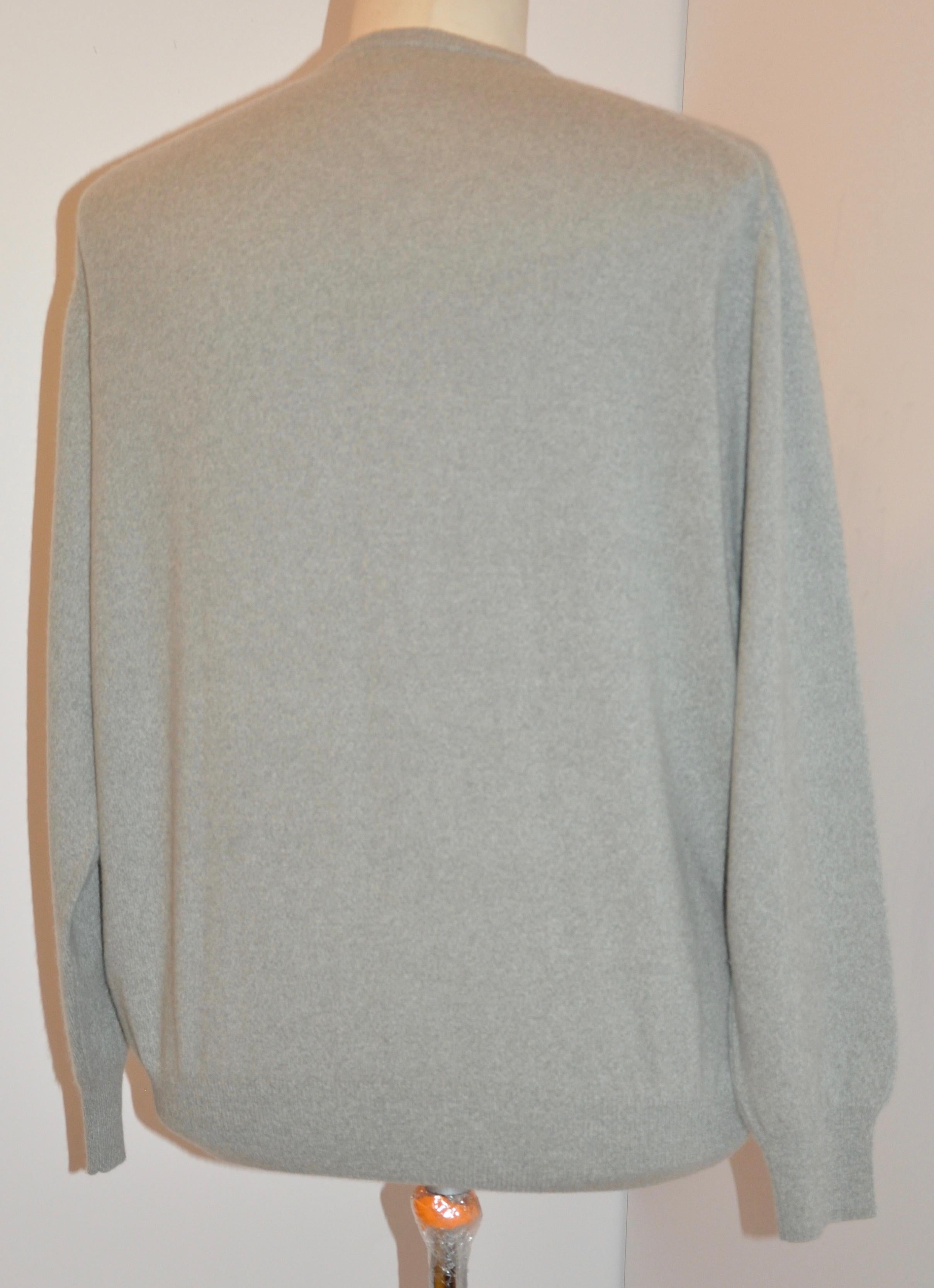 mens green cashmere sweater