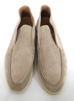 Loro Piana Open Walk Ankle Boots Beige