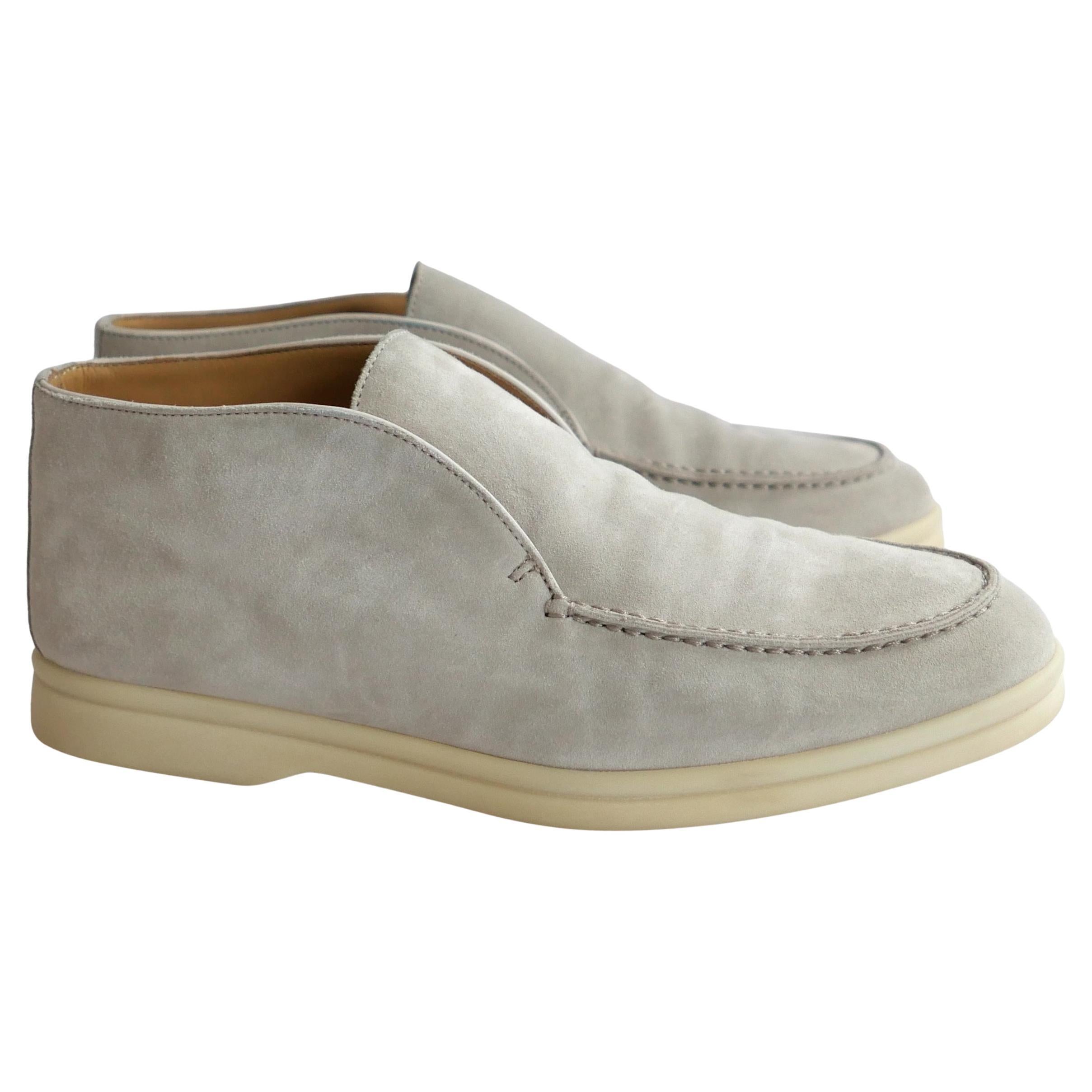 Botines Loro Piana Open Walk Gris Paloma