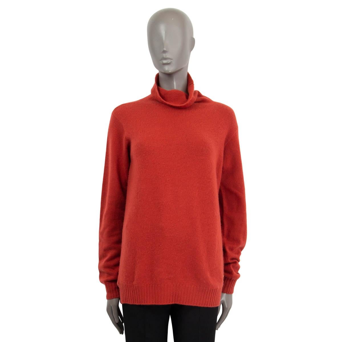 Rouge Pull TURTLENECK LORO PIANA rouge orange-rouge 48 XXL en vente
