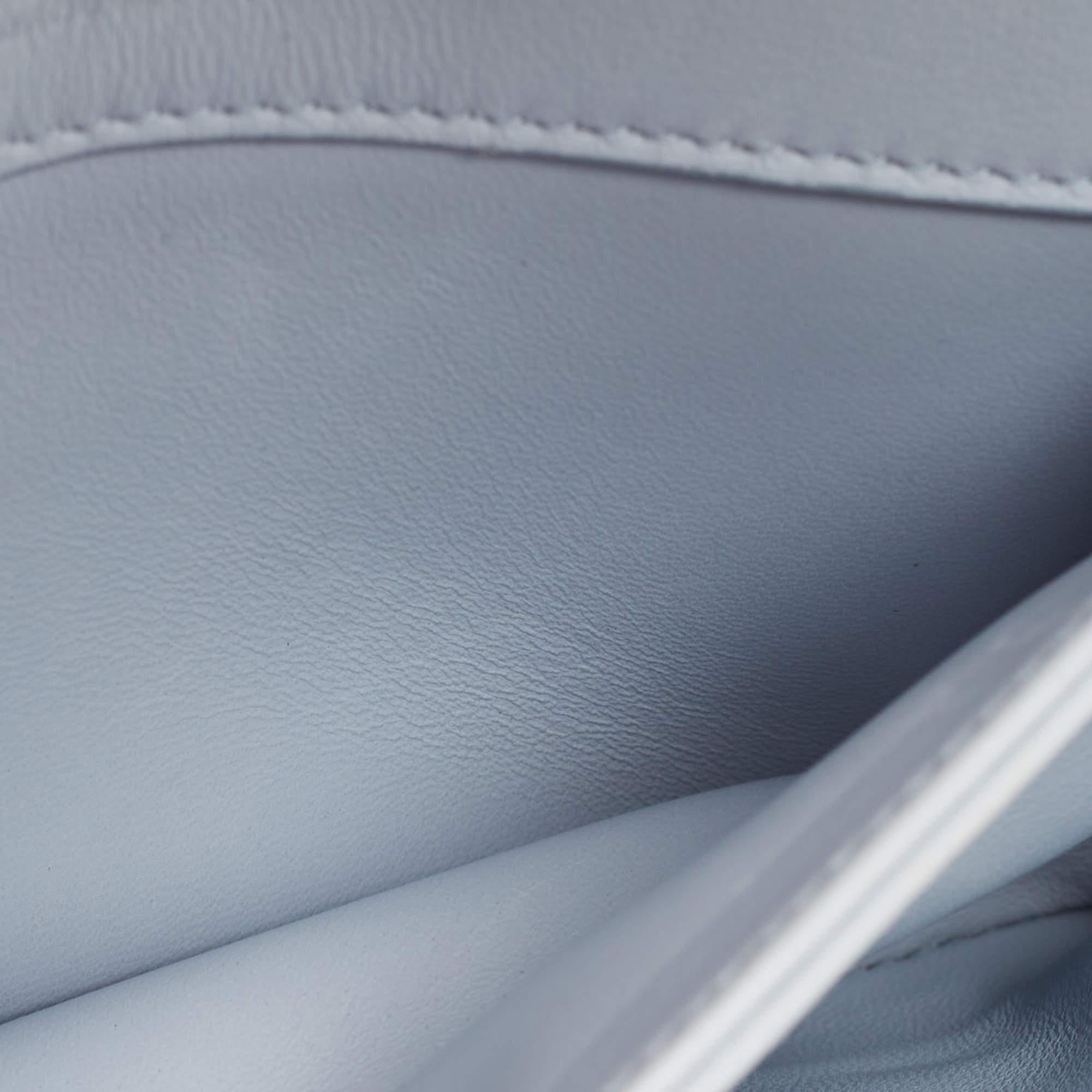 Loro Piana Pale Blue Leather Lock-In Shoulder Bag 7
