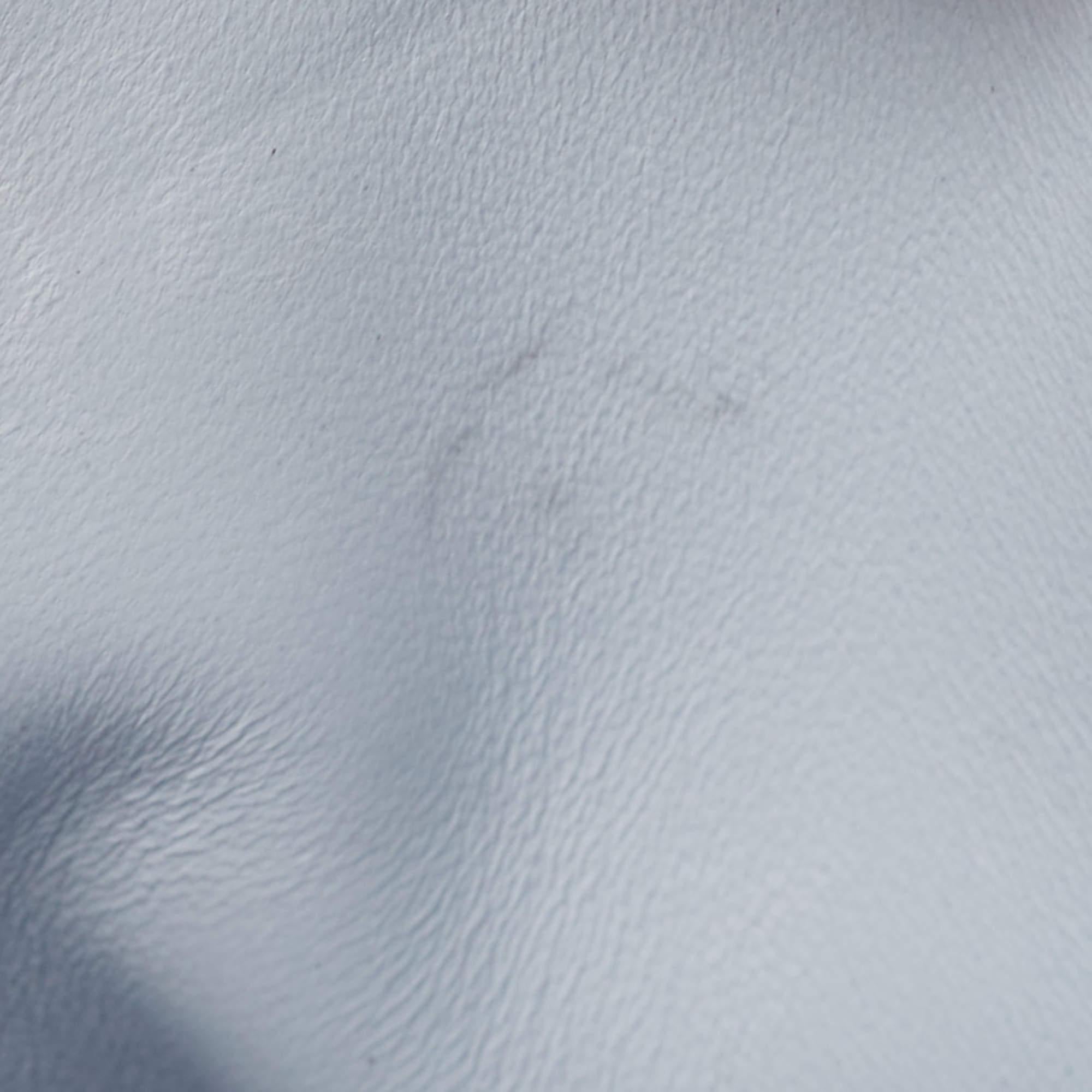 Loro Piana Pale Blue Leather Lock-In Shoulder Bag 8
