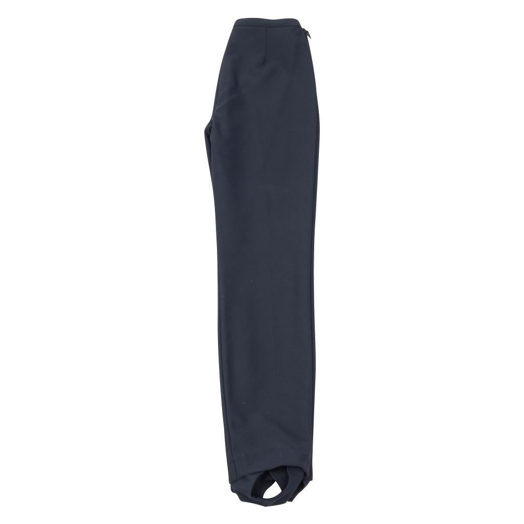 Loro Piana Pant Stirrup Superb Cut Dark Navy 40 / 6  nwt In New Condition In Miami, FL