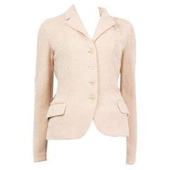 LORO PIANA pastel pink cashmere Knit Jacket 38 XS