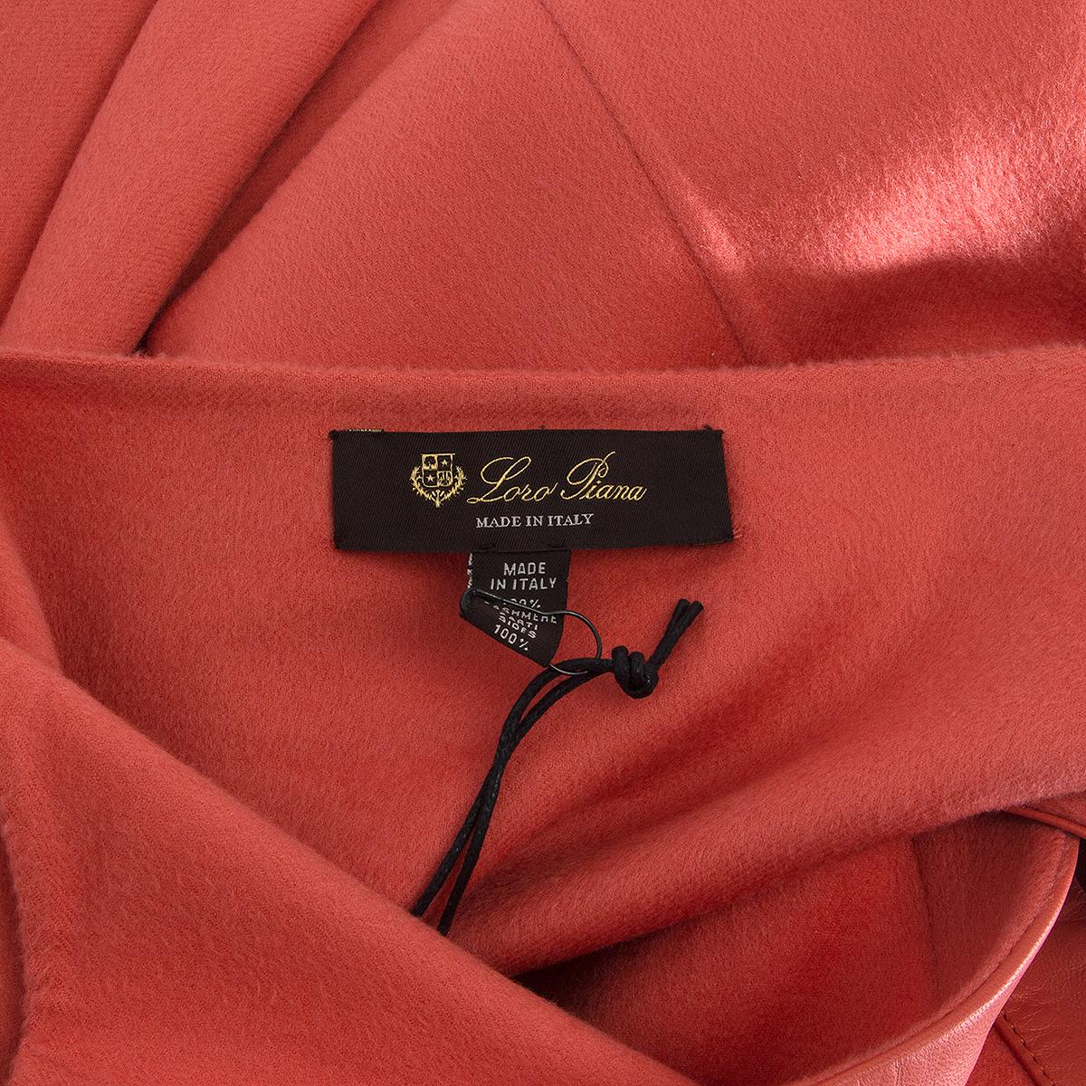 LORO PIANA pink cashmere MARGOT Cape Jacket One Size In Excellent Condition In Zürich, CH
