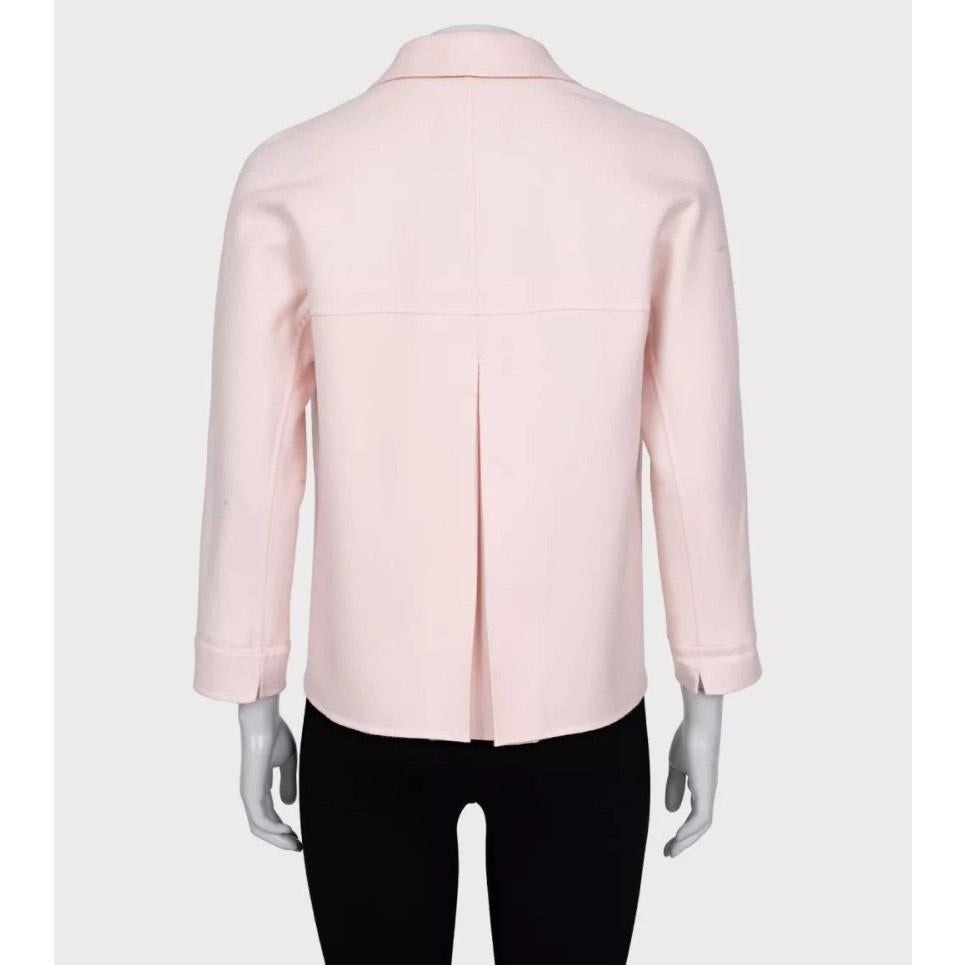 Beige Giacca con zip e bottoni in cashmere rosa di Loro Piana - Taglia S in vendita
