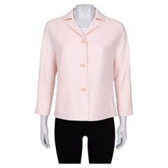 Giacca con zip e bottoni in cashmere rosa di Loro Piana - Taglia S