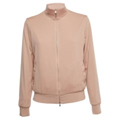 Loro Piana Rosa WindJersey Wendbare Jacke mit grünem Sturmsystem S