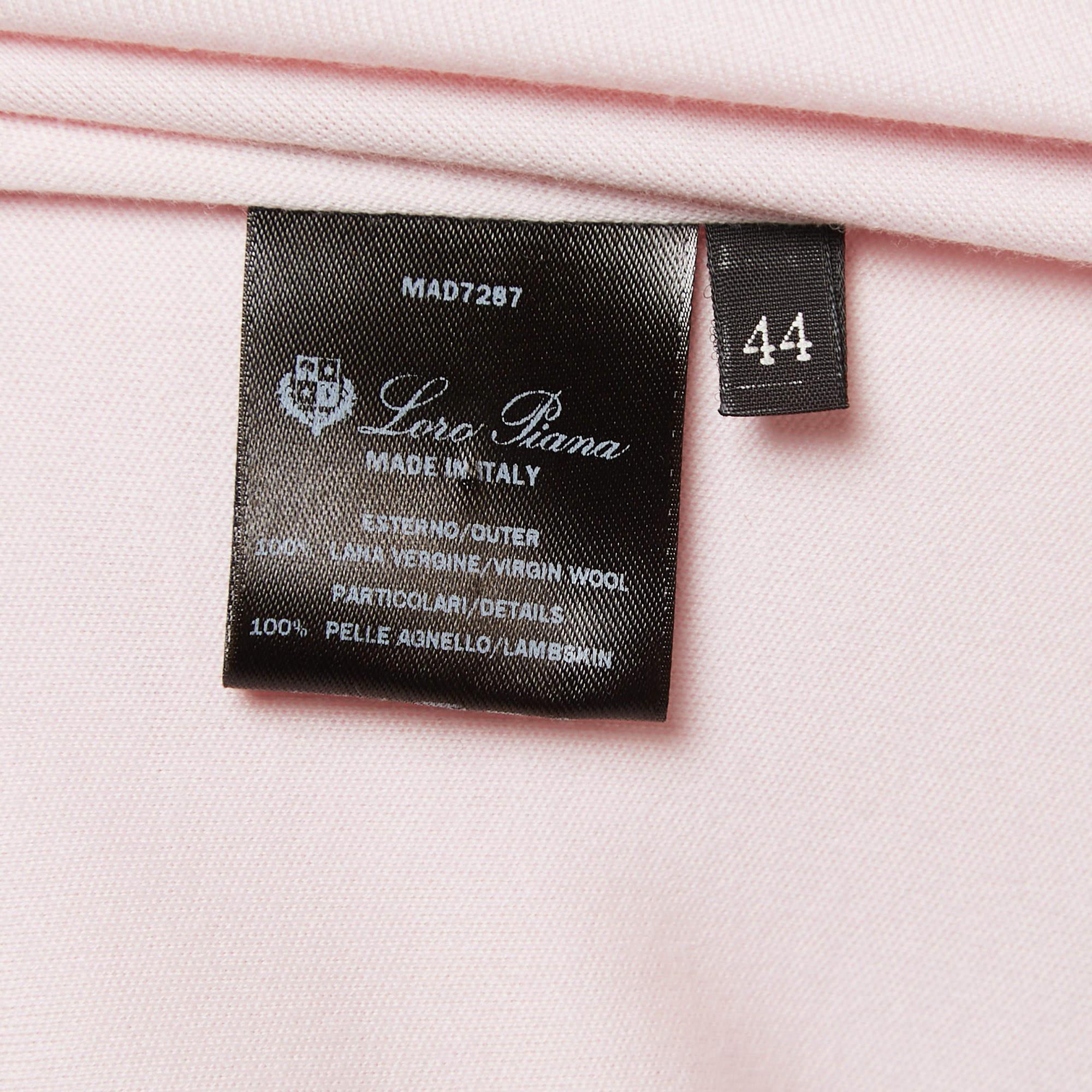 Loro Piana Pink Wool The Gift Of Kings Braidon Jacket M 1