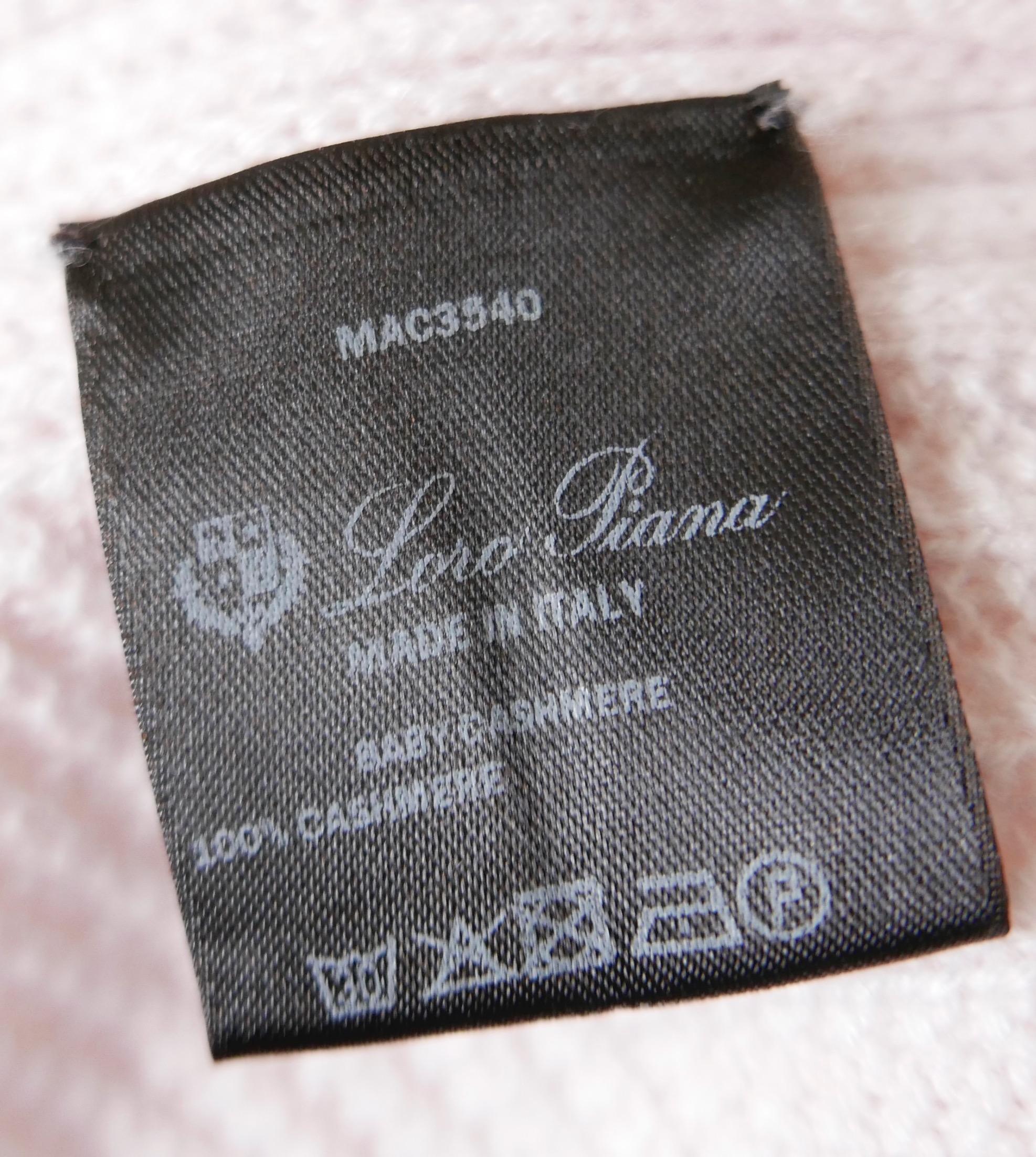 Loro Piana Port Grimaud Pale Pink Baby Cashmere Cardigan For Sale 3