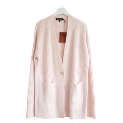 Cardigan Loro Piana Port Grimaud in baby cashmere rosa pallido