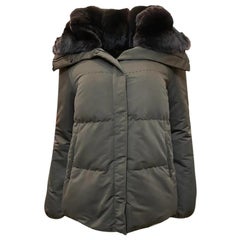 Loro Piana Puffer Coat With Fur Collar