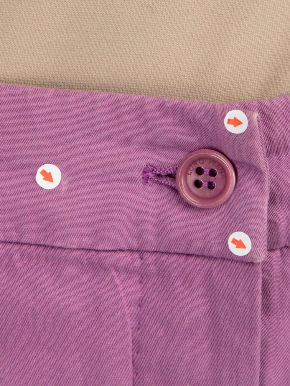 Loro Piana, mini-short violet, taille M Pour femmes en vente