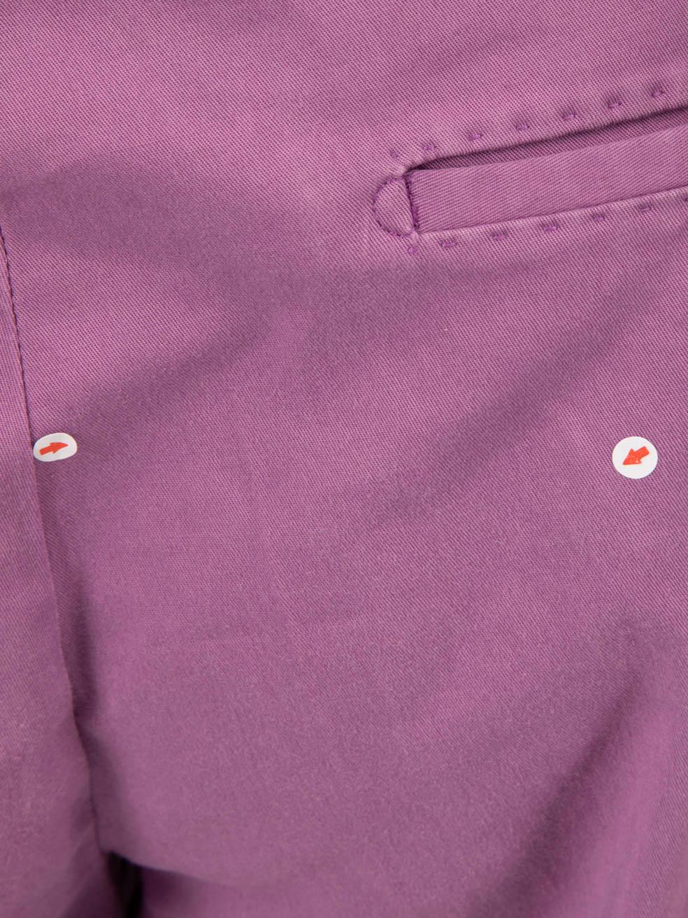 Loro Piana, mini-short violet, taille M en vente 2