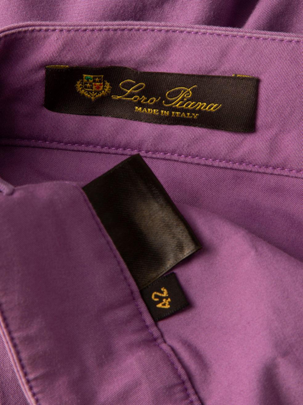 Loro Piana, mini-short violet, taille M en vente 3