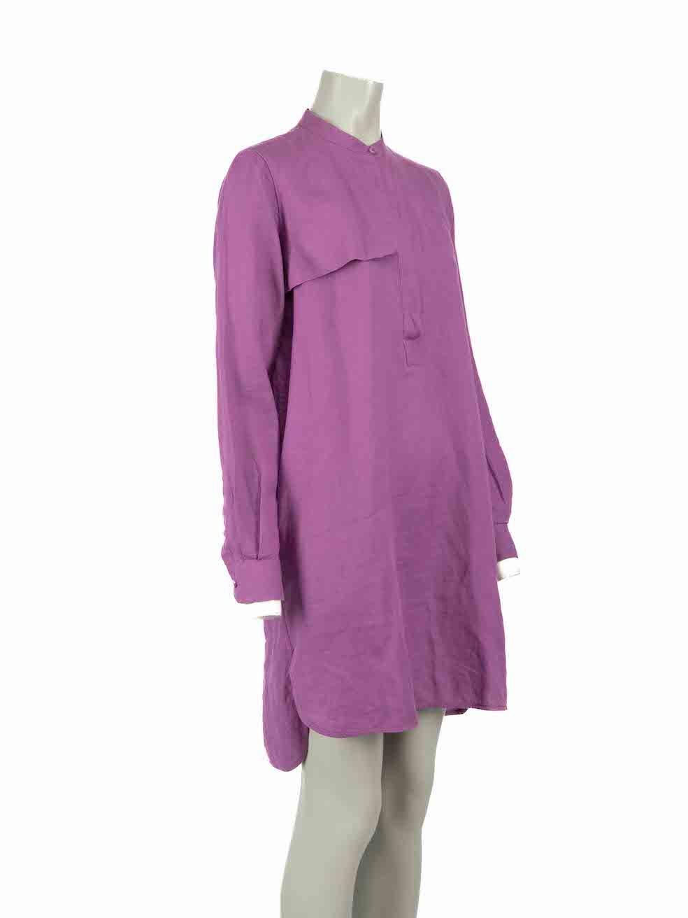 CONDITION is Very good. Minimal wear to dress is evident. Minimal wear to button attachment with loose threads at centre front, seams where sides meet the hem are also very lightly frayed on this used Loro Piana designer resale item.
