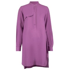 Loro Piana - Vestito a camicia con dettaglio di abbottonatura viola - taglia L.L.A.