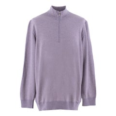 loro piana roadster pull Loro Piana Purple Roadster Cashmere Sweater SIZE L