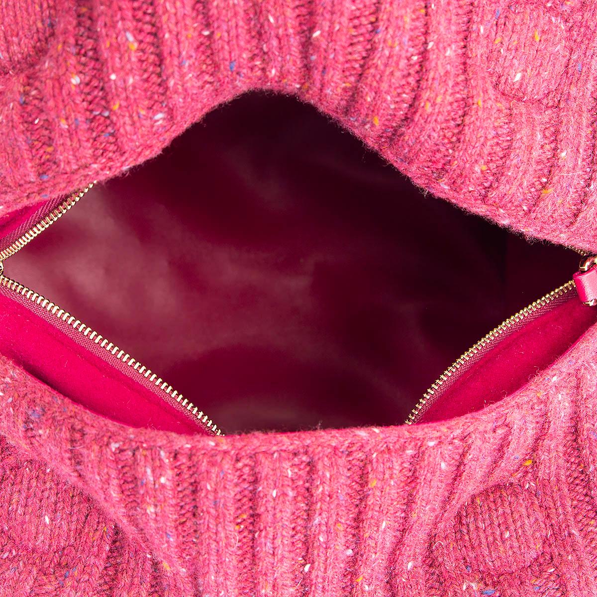 raspberry clutch bag