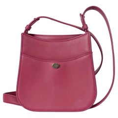 Sac à bandoulière FLEUR LORO PIANA rose framboise