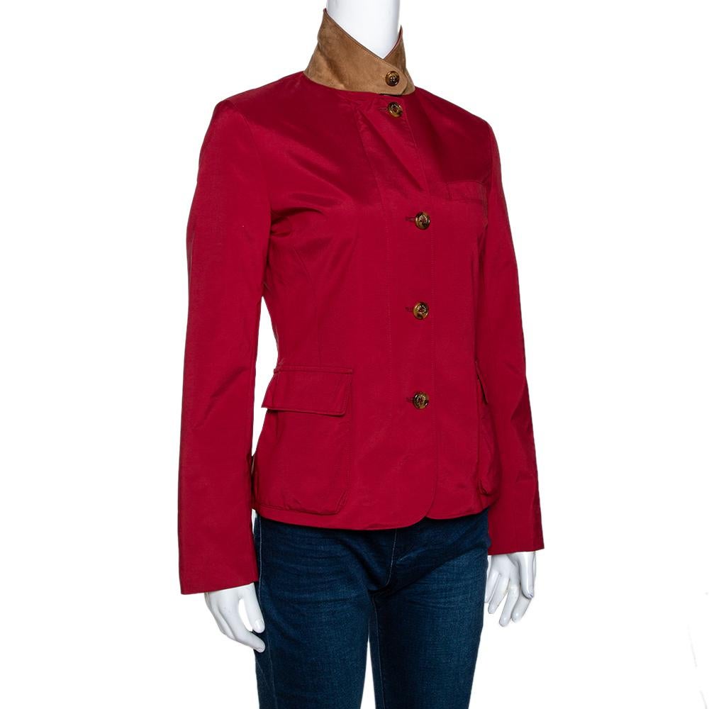 nylon red jacket