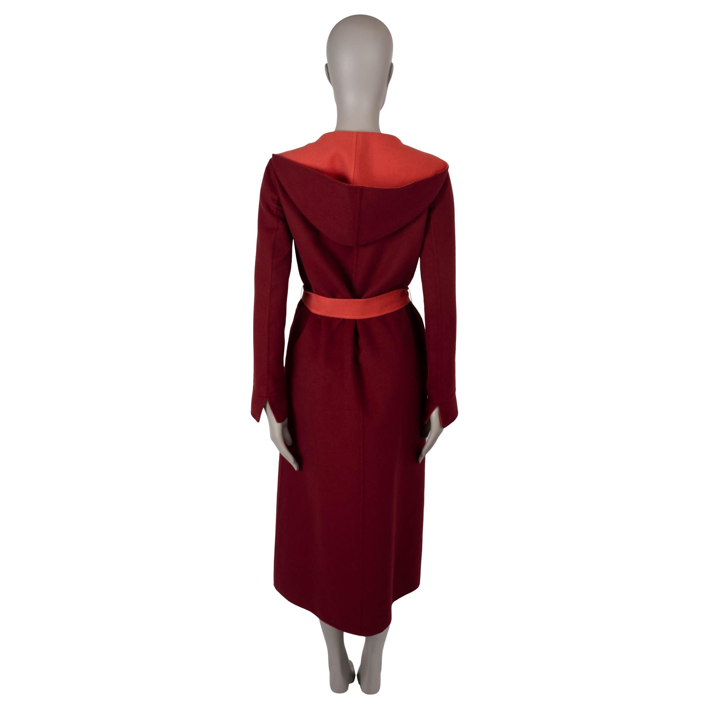 LORO Piana Rosso Pera cashmere 2021 STEFAN REVERSIBLE WRAP Giacca XS In condizioni ottime in vendita a Zürich, CH