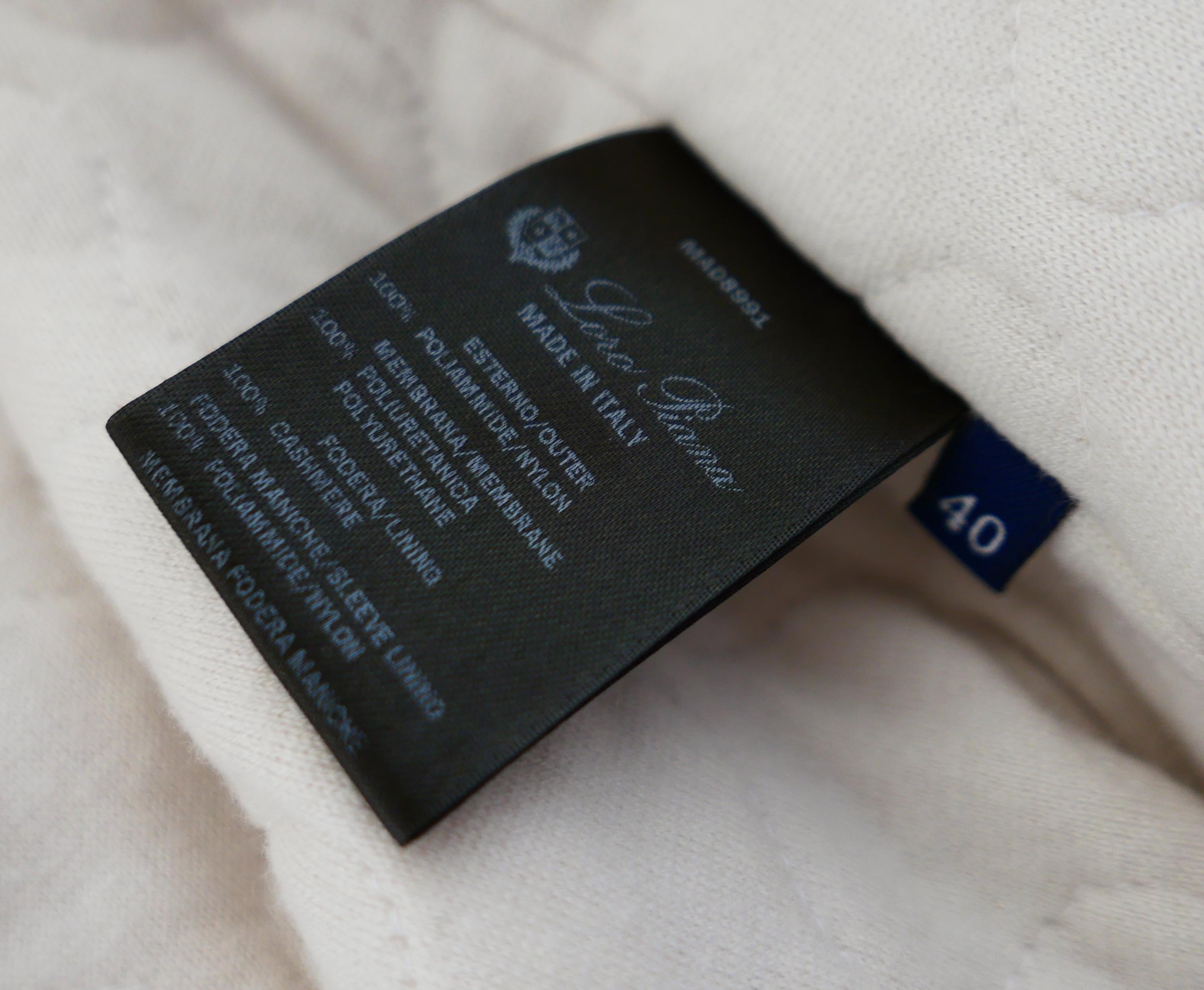 Giacca a vento Loro Piana Roadster foderata in cashmere in vendita 5