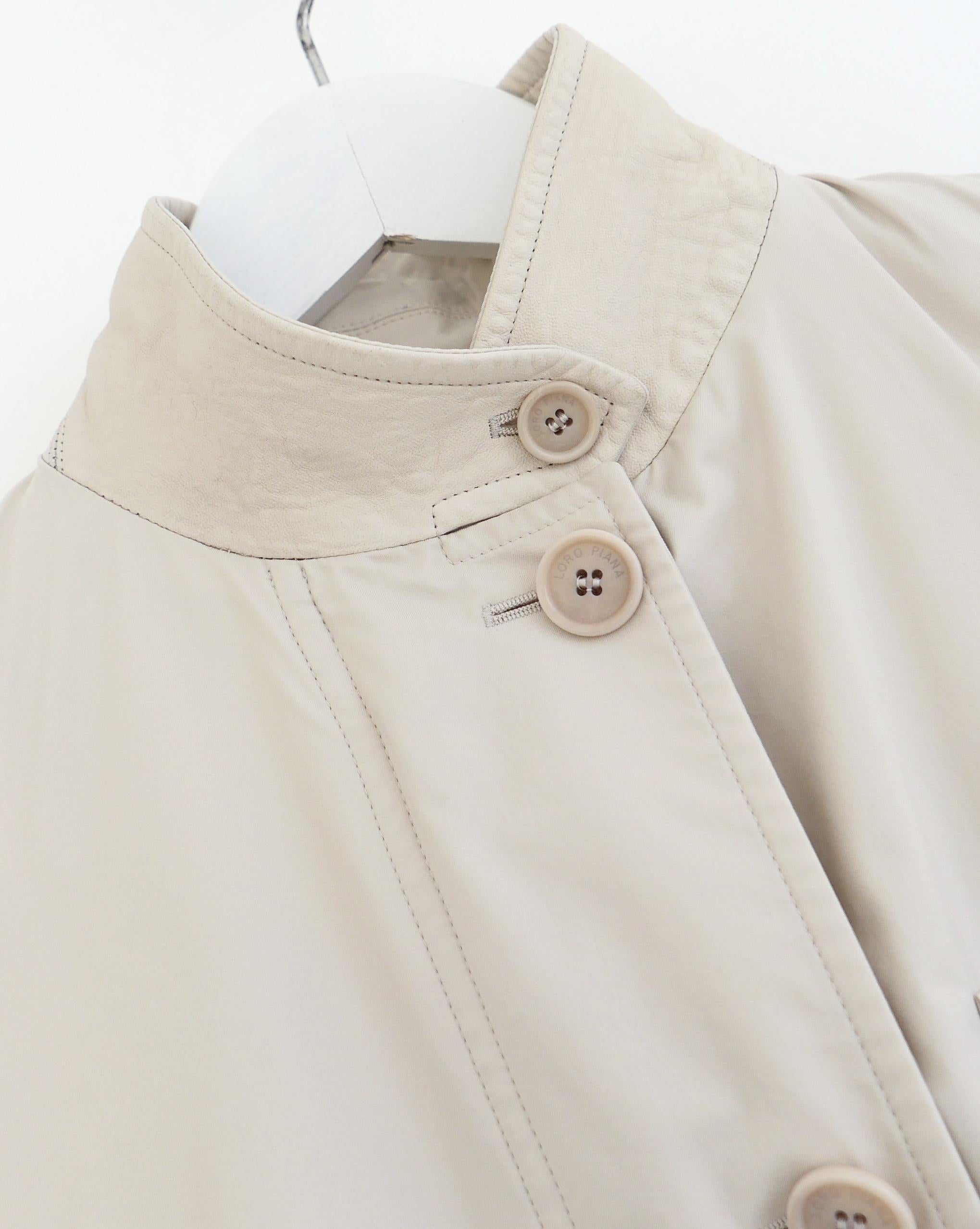 Giacca a vento Loro Piana Roadster foderata in cashmere In condizioni buone in vendita a London, GB