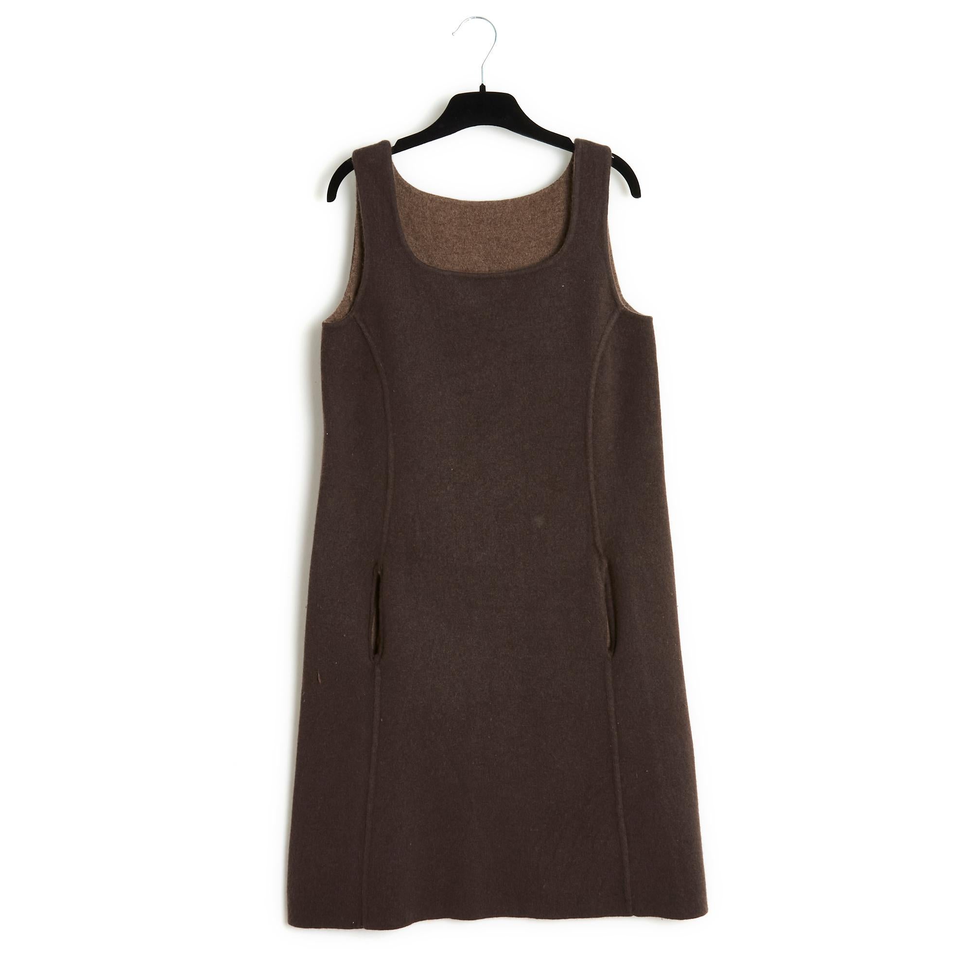 Loro Piana Robe Reversible FR36 Double Sided Cashmere Dess UK8 US6 1