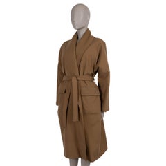 LORO PIANA Sage soie marron 2024 WIGHT Veste Manteau OVERSIZED S