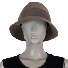 LORO PIANA sage green Cashfelt INGRID FEDORA Hat M