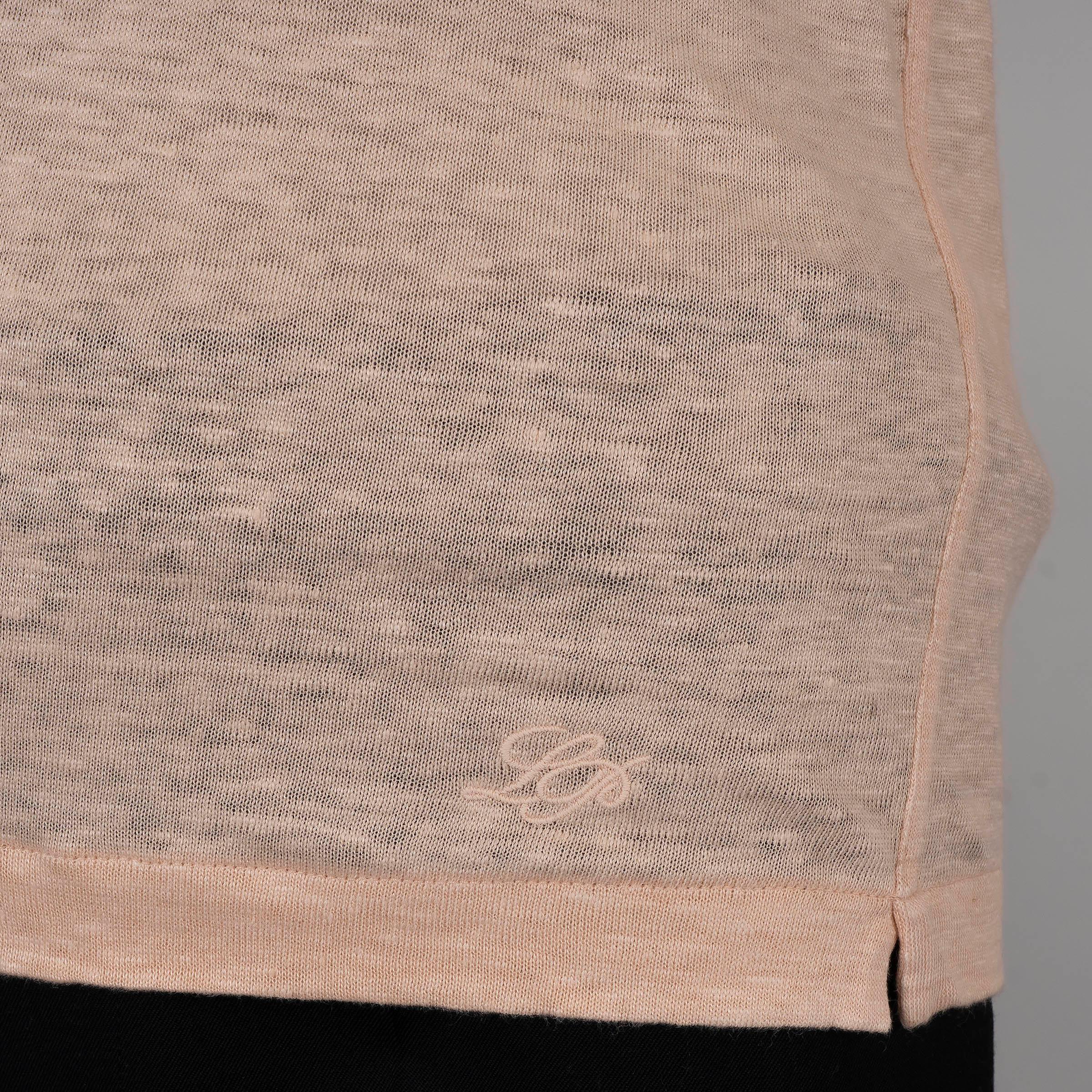 Donna LORO Piana rosa salmone in lino GARGANO Camicia 38 XS in vendita