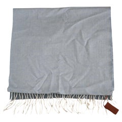 Loro Piana Sciarpa Blue Two-tone Cashmere Scarf