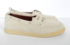 Loro Piana Sea Walk Loafers Pale Grey