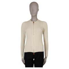 LORO PIANA Shea Butter beige cashmere 2024 LAGO SIRIO Cardigan Sweater 40 S