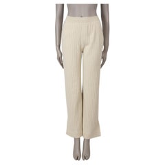 LORO PIANA Shea Butter beige cashmere 2024 LAGO SIRIO KNIT Pants 38 XS