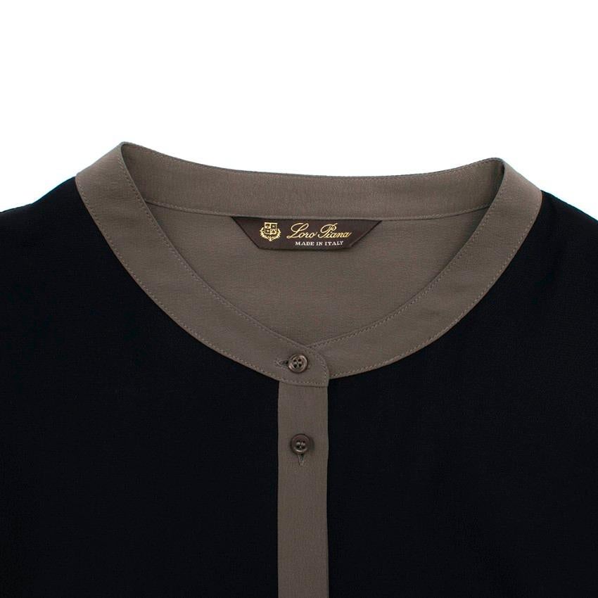 Loro Piana Silk long Sleeve Shirt - Size US 10 In Excellent Condition For Sale In London, GB
