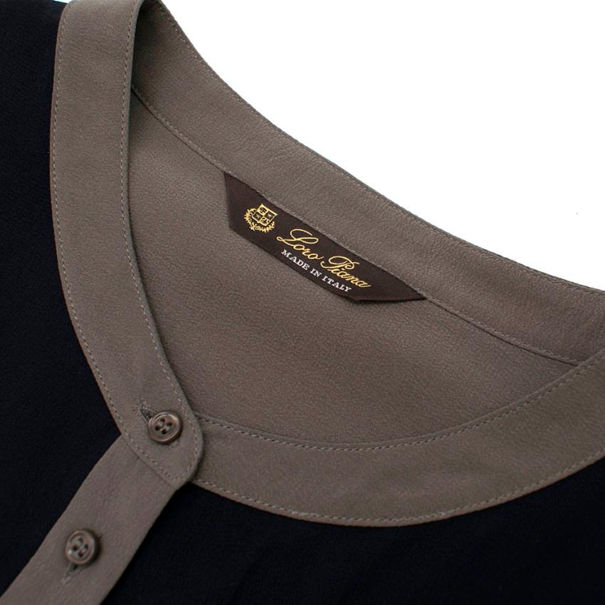 Women's Loro Piana Silk long Sleeve Shirt - Size US 10 For Sale