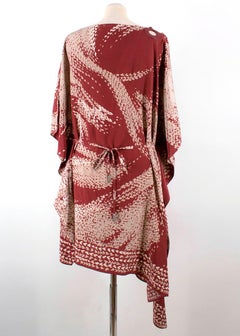 Loro Piana Silk Printed Kaftan Dress - Size M
