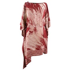 Loro Piana Silk Printed Kaftan Dress - Size M 
