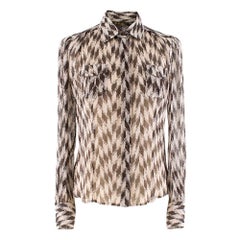 Loro Piana Silk Printed Shirt S 38