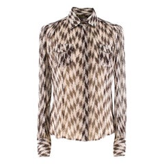 Loro Piana Silk Printed Shirt S 38