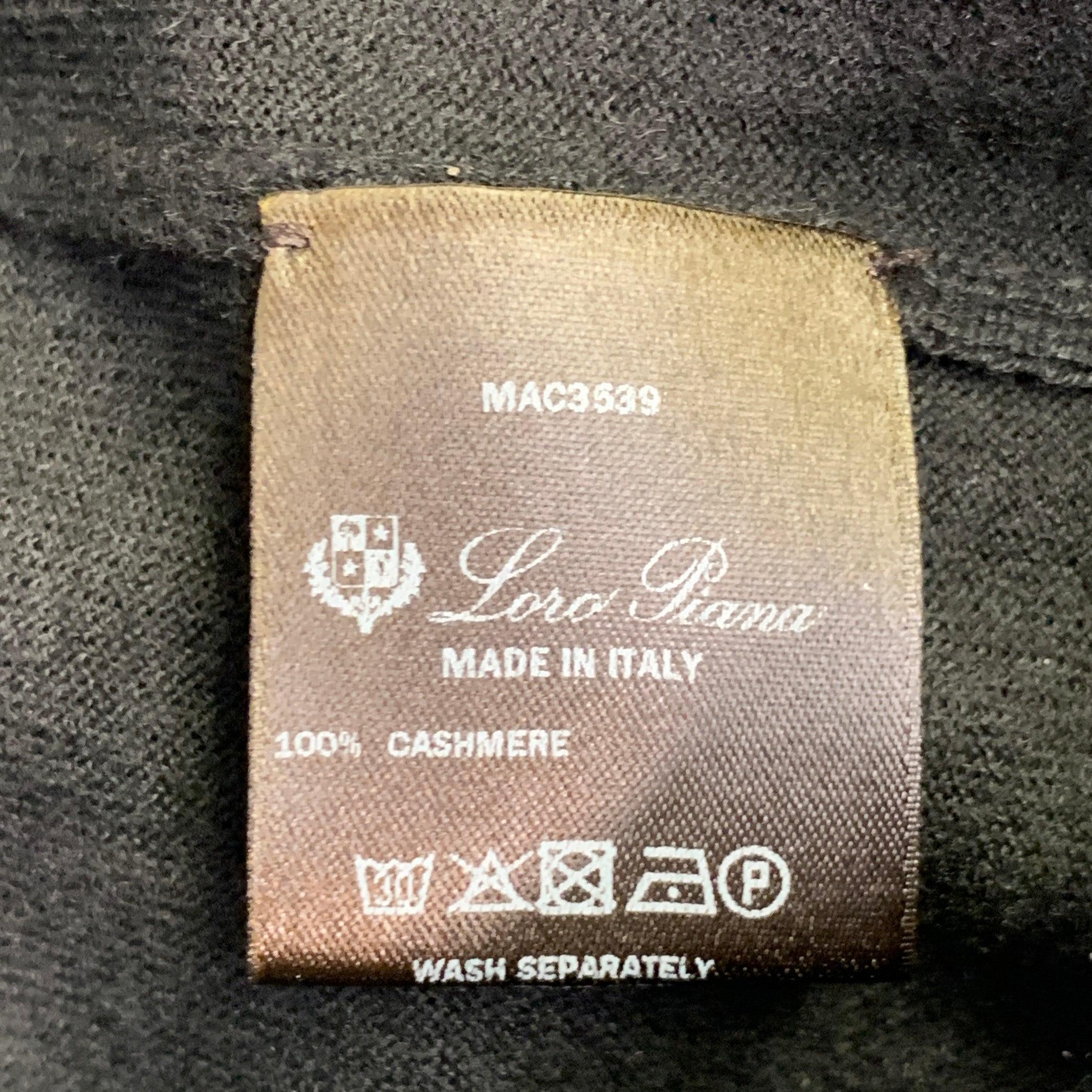 LORO PIANA Taille 10 Pull col roulé en cachemire noir Pour femmes en vente