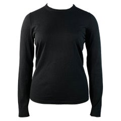 Loro Piana taglia 10 Pullover girocollo in cashmere nero