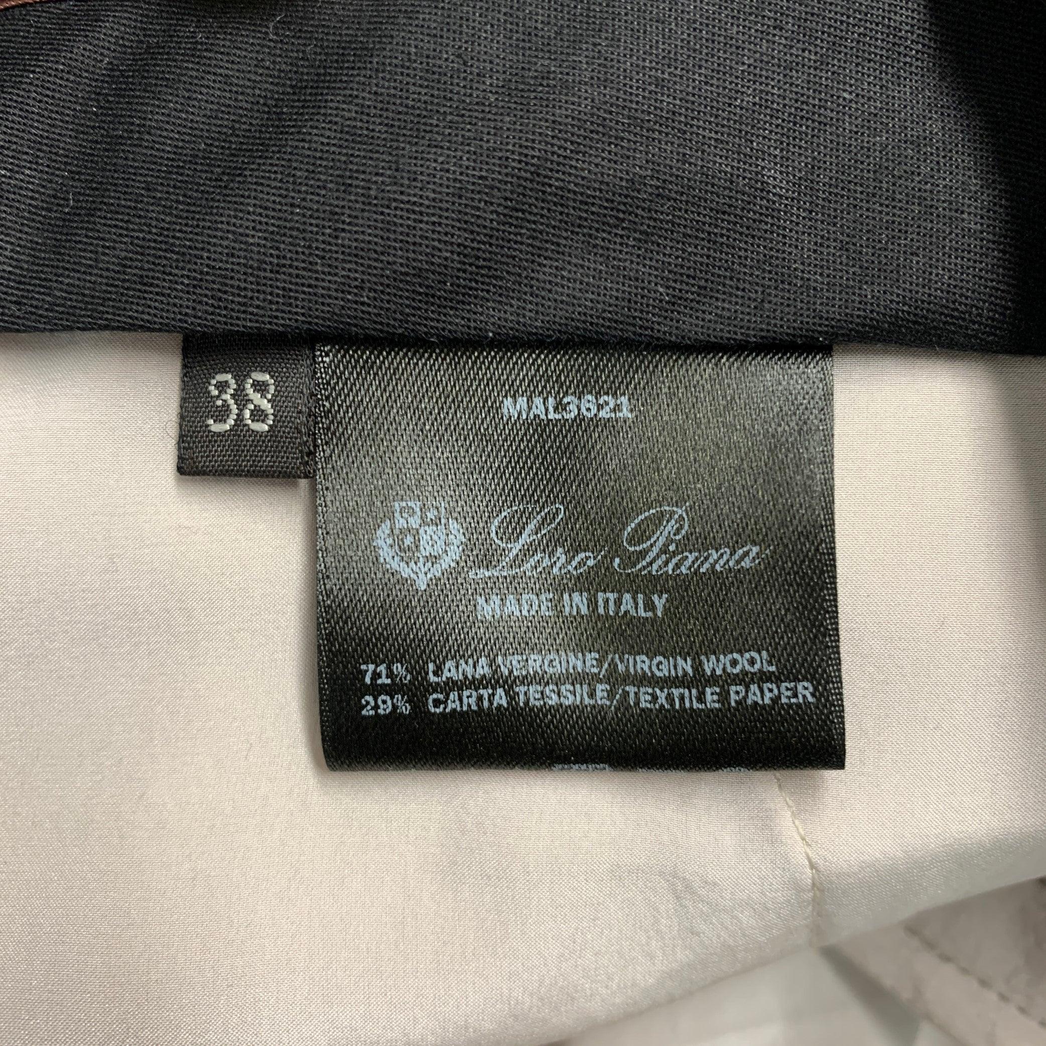 Women's LORO PIANA Size 2 Grey Virgin Wool Blend Pleated Dress Pants