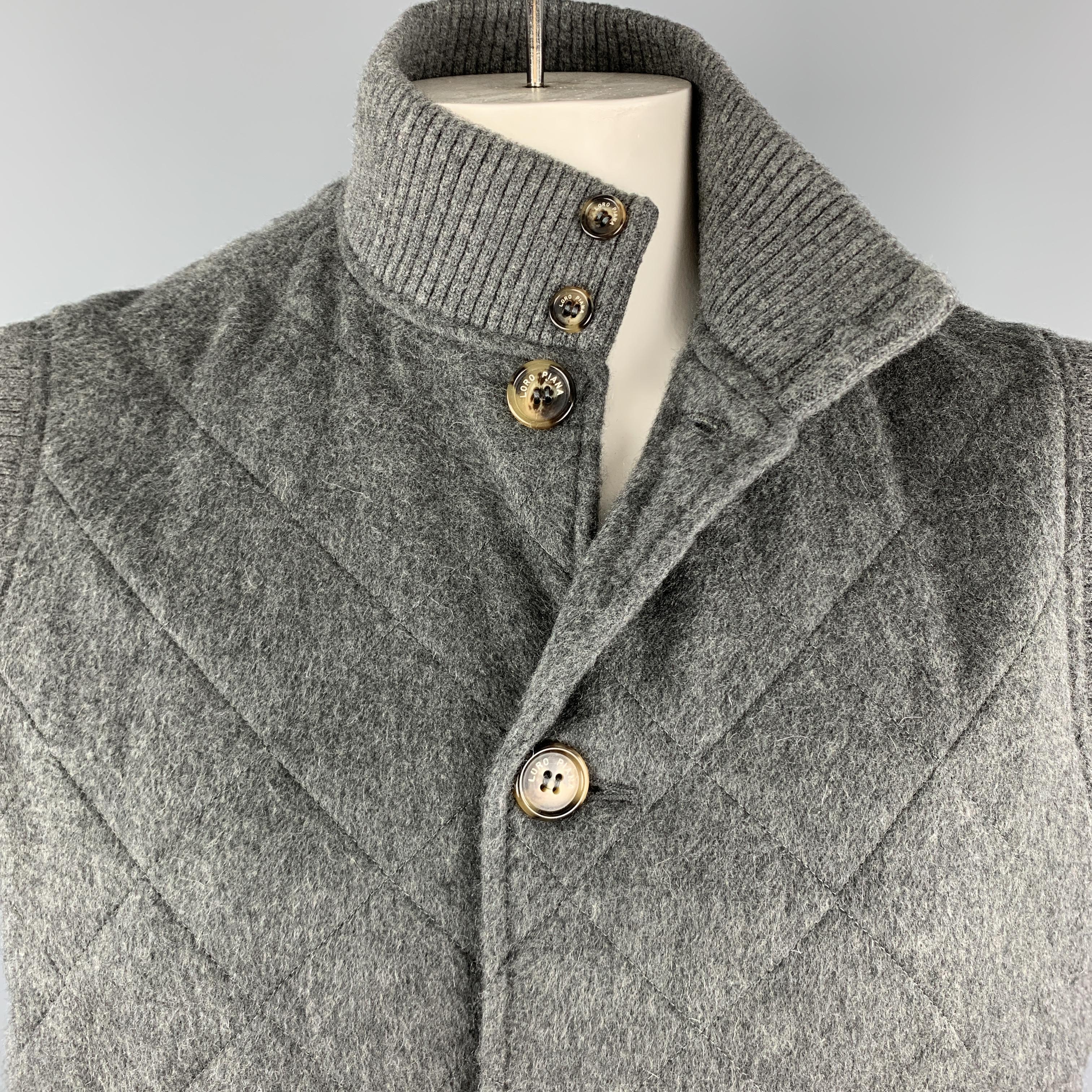 loro piana quilted vest