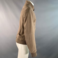 LORO PIANA Size M Brown Herringbone Wool Reversible Jacket