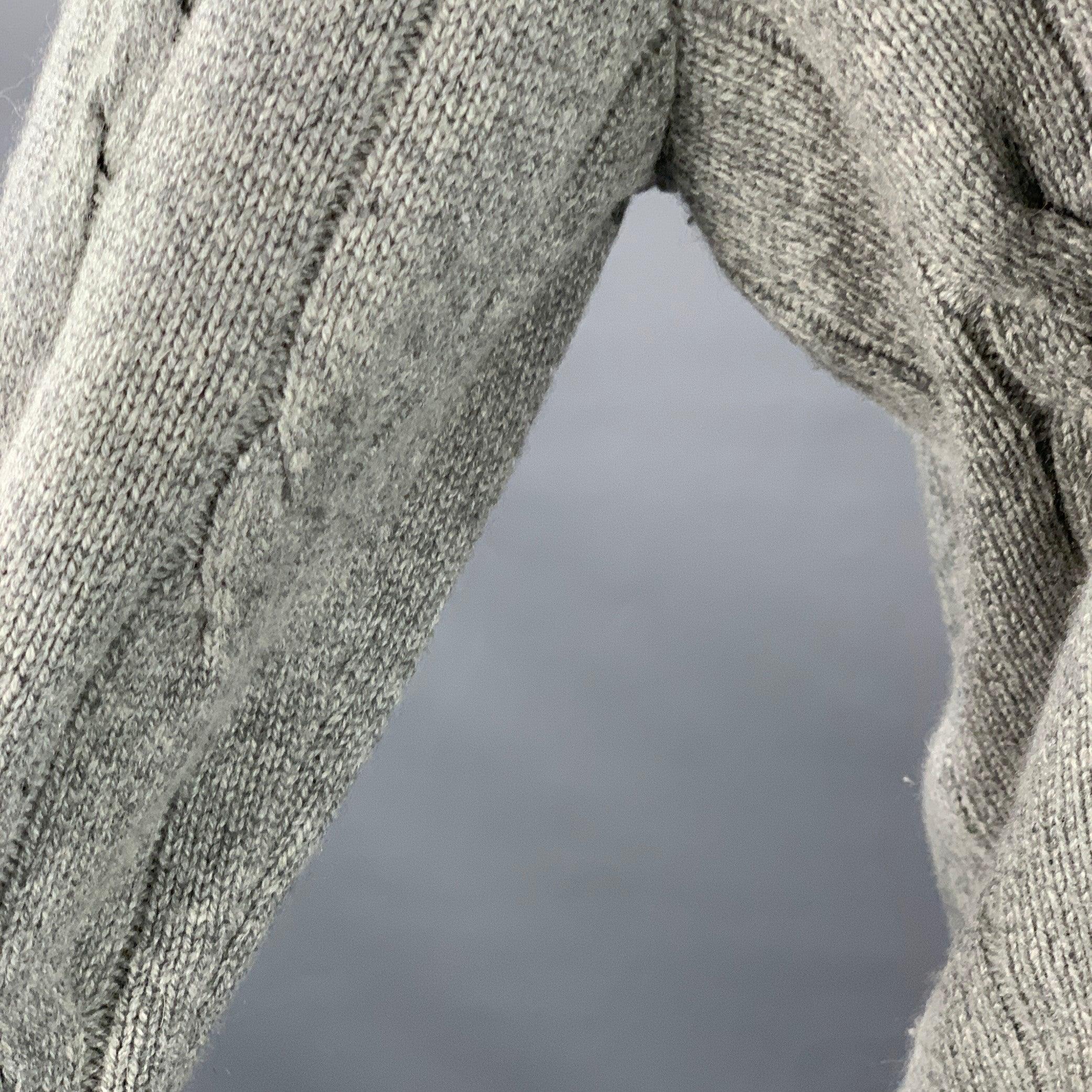 Loro Piana taglia M Grigio Maglia a girocollo in cashmere Baby Cable Knit in vendita 2